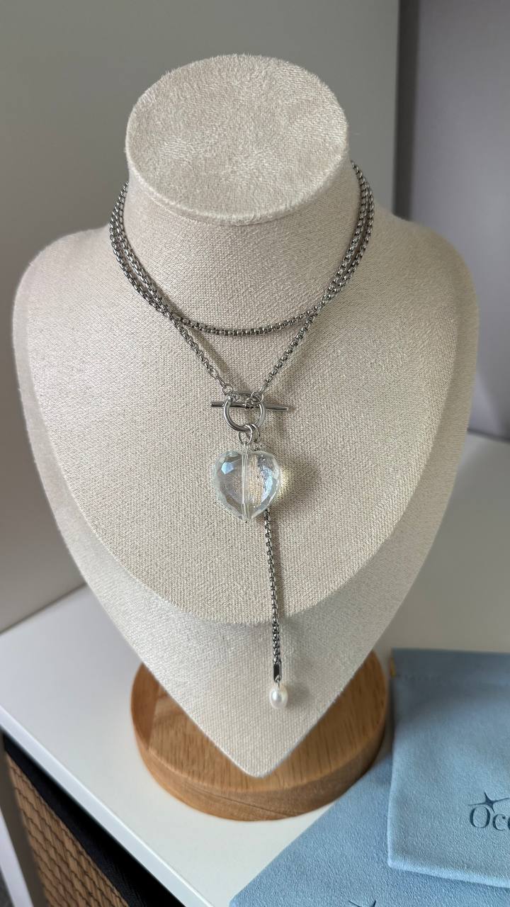 GLASS HEART necklace