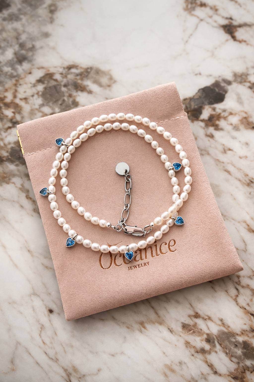 PEARL HEART MINI necklace