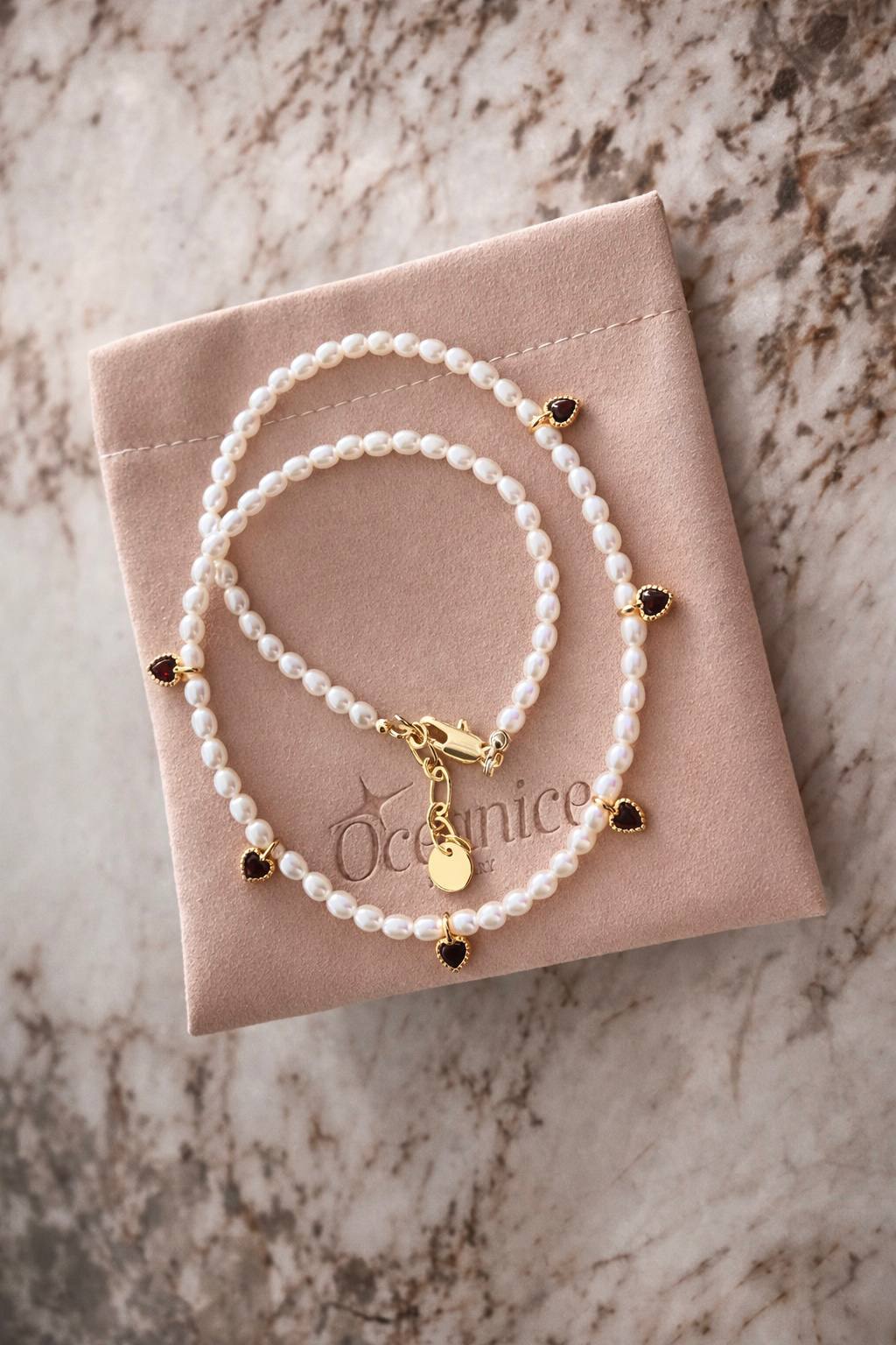 PEARL HEART MINI necklace