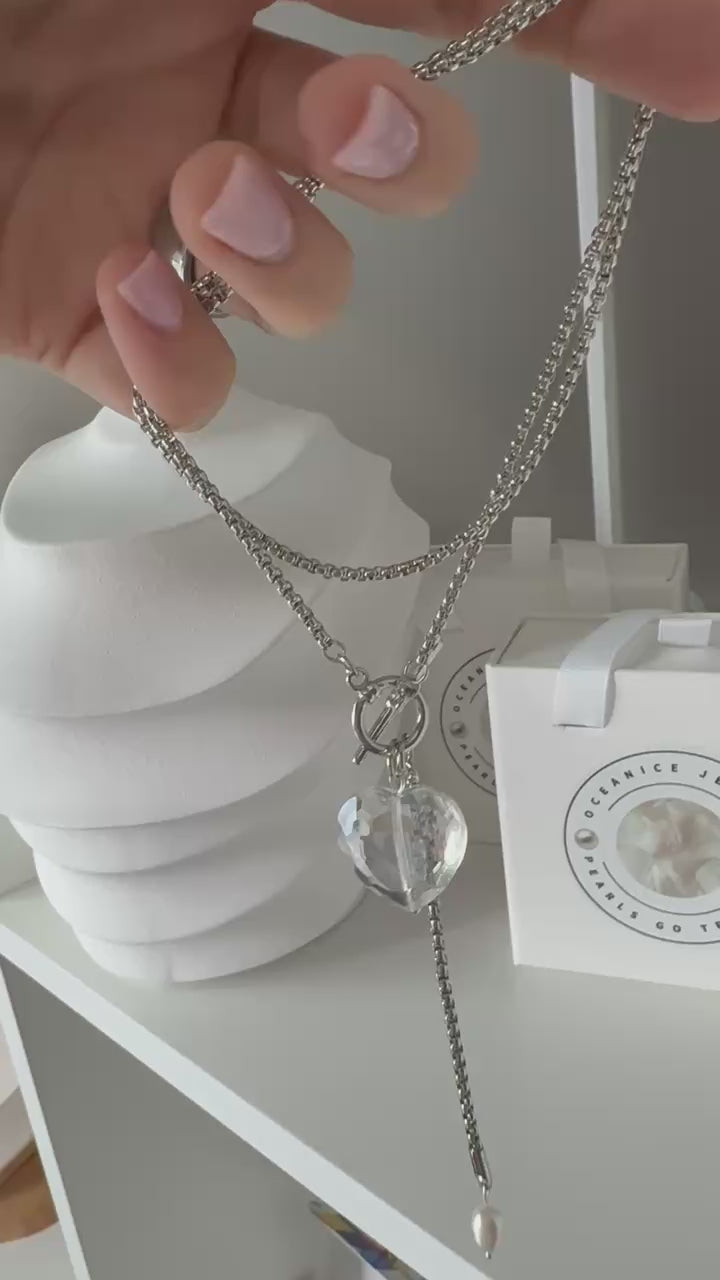 GLASS HEART necklace